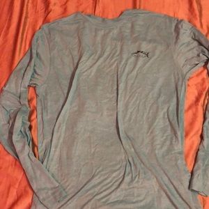 Long sleeve teal shirt